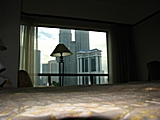 Blick von unseren Bett aus, einfach toll.
