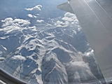 Schneebedekte Gipfel des Kaukasus.