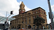 das Bahnhofsgebäude in Aukland