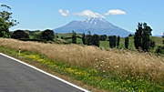 erster Blick auf den Mt. Taranaki