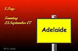 Der Start unserer Reise: Adelaide