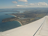 Anflug auf Hobart